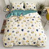 Cotton Jet Cartoon printing Four piece suit AB pure cotton student dormitory Quilt cover Flat Sheet Manufactor Supplying